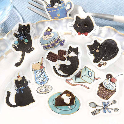 Stickers Welcome Meow Cafe Kuroneko