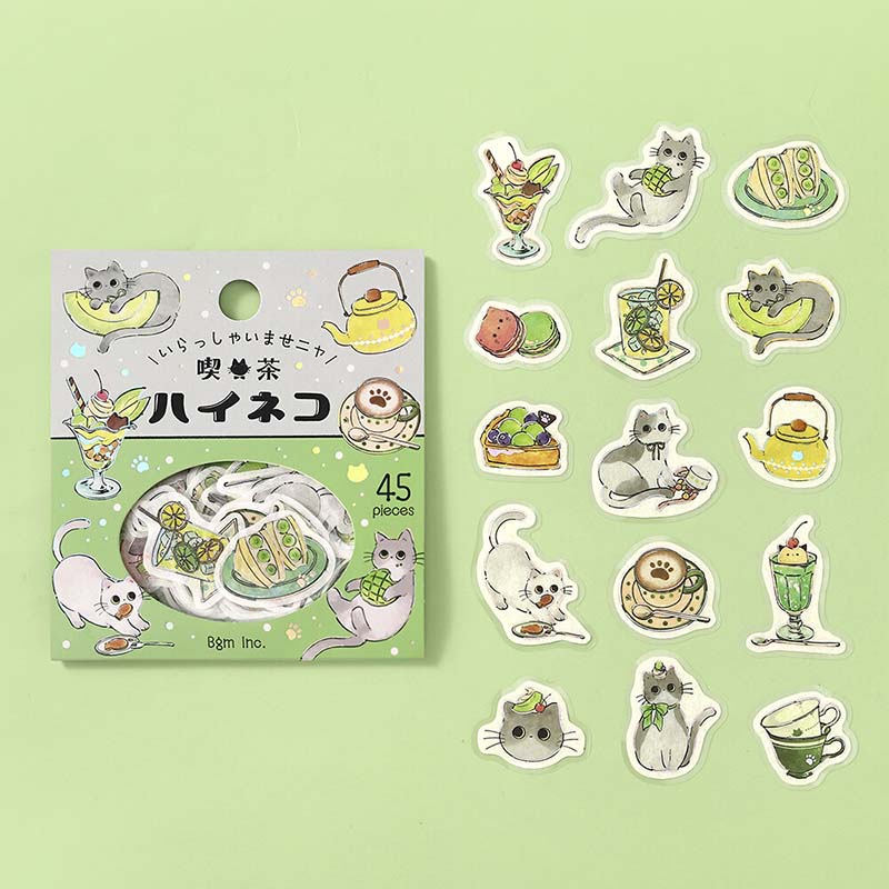 Stickers Welcome Meow Cafe Haineko
