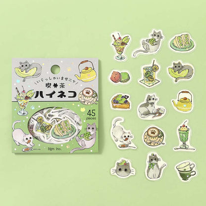 Stickers Welcome Meow Cafe Haineko