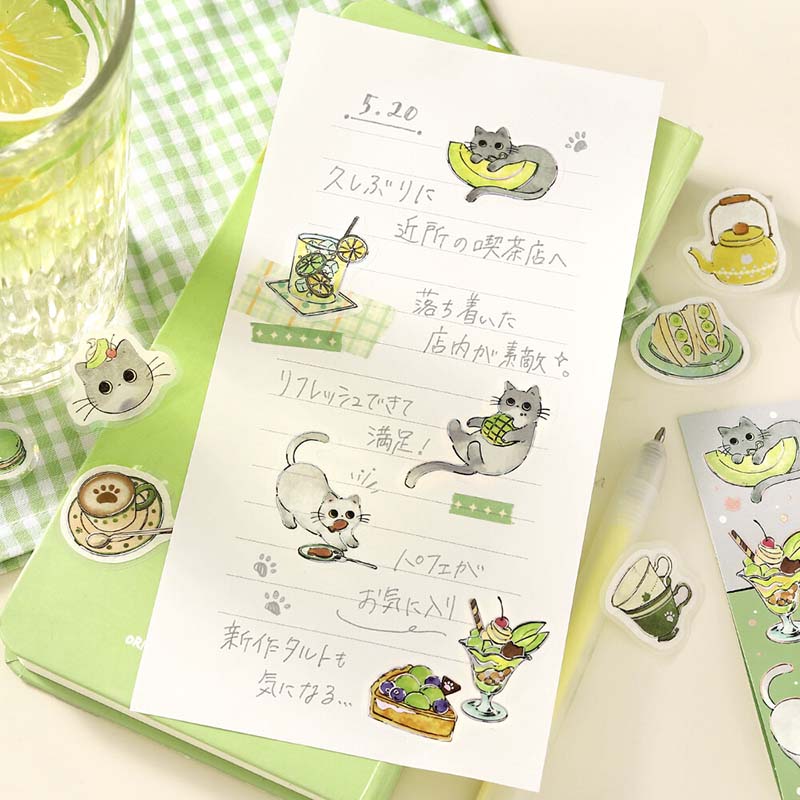 Stickers Welcome Meow Cafe Haineko