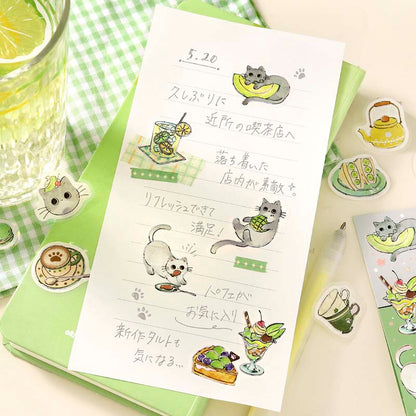 Stickers Welcome Meow Cafe Haineko