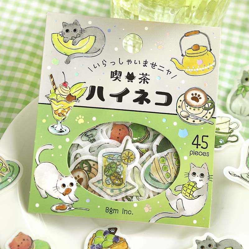 Stickers Welcome Meow Cafe Haineko