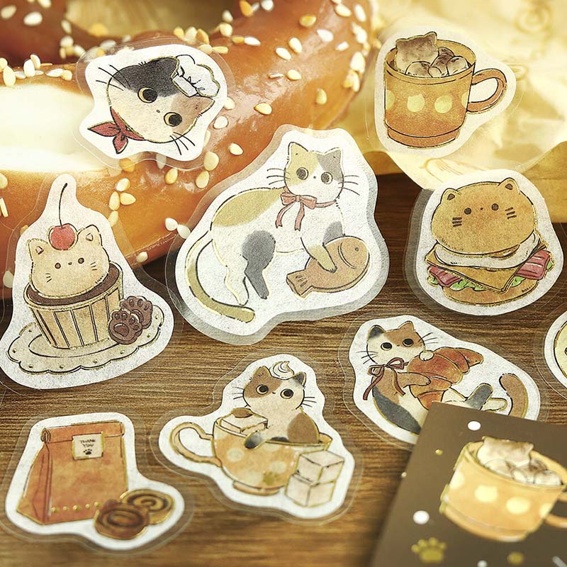 Stickers Welcome Meow Cafe Mikecat