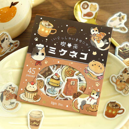 Stickers Welcome Meow Cafe Mikecat
