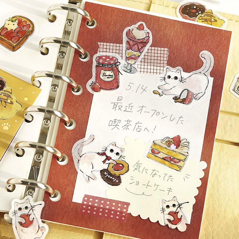 Stickers Welcome Meow Cafe Shironeko