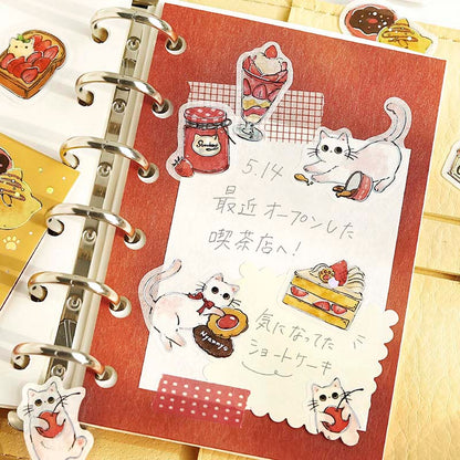 Stickers Welcome Meow Cafe Shironeko
