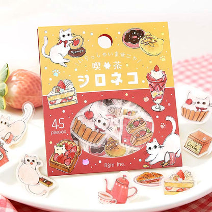 Stickers Welcome Meow Cafe Shironeko