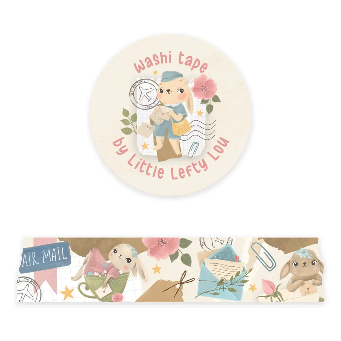 Washi Tape Wide Bunny Mail