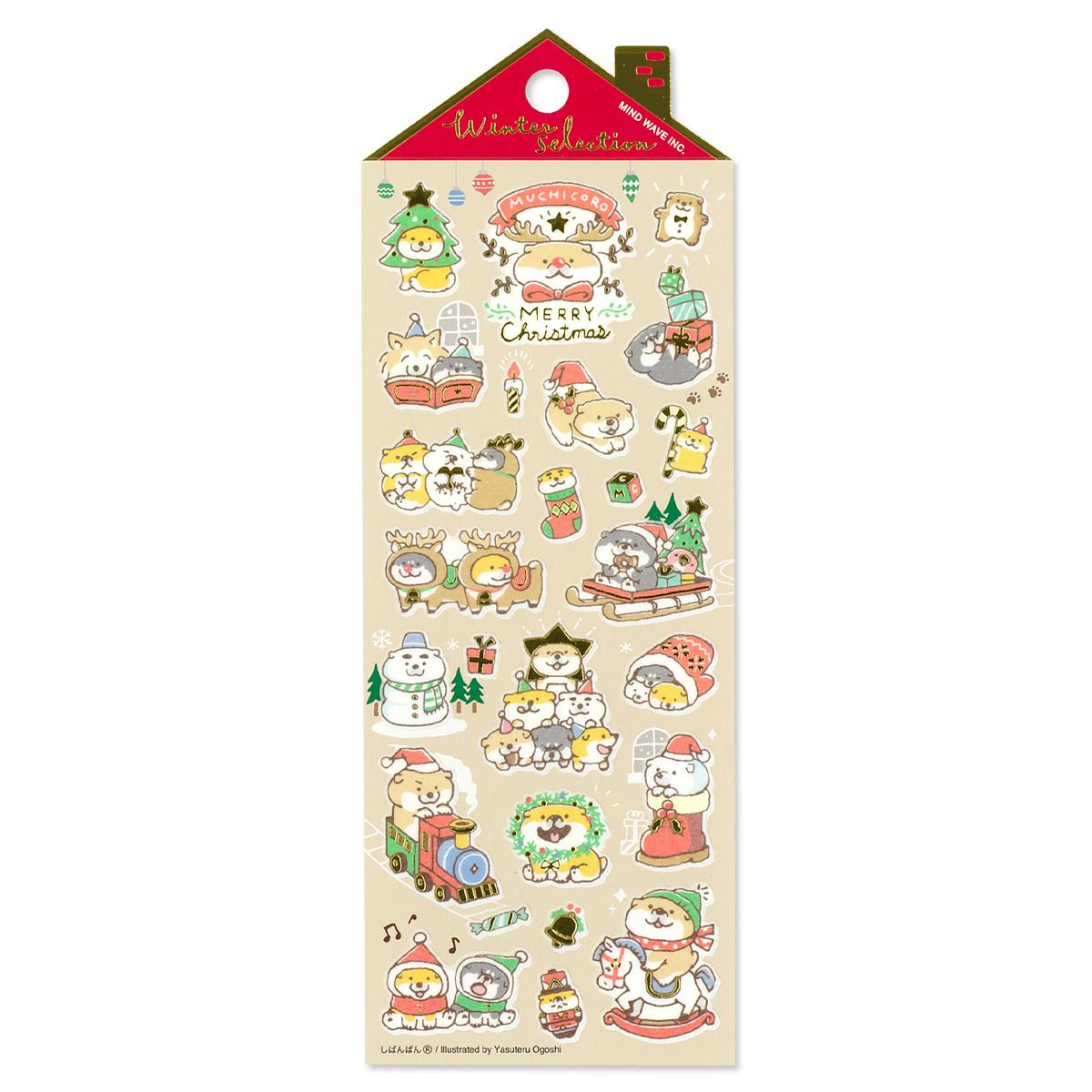 Stickers Winter Selection Shibanban Muchikoro Christmas
