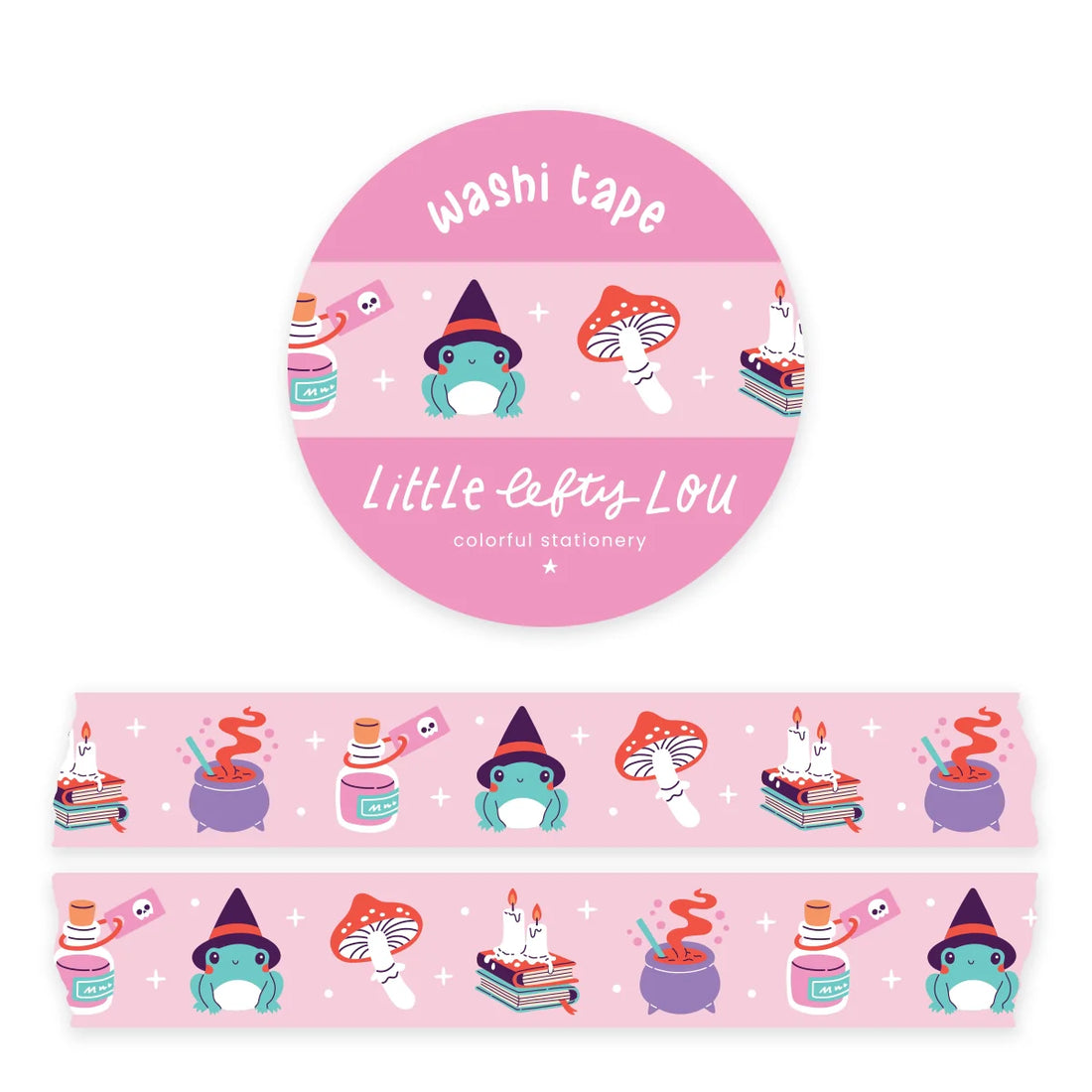 Washi Tape Witchy Frog Pastel