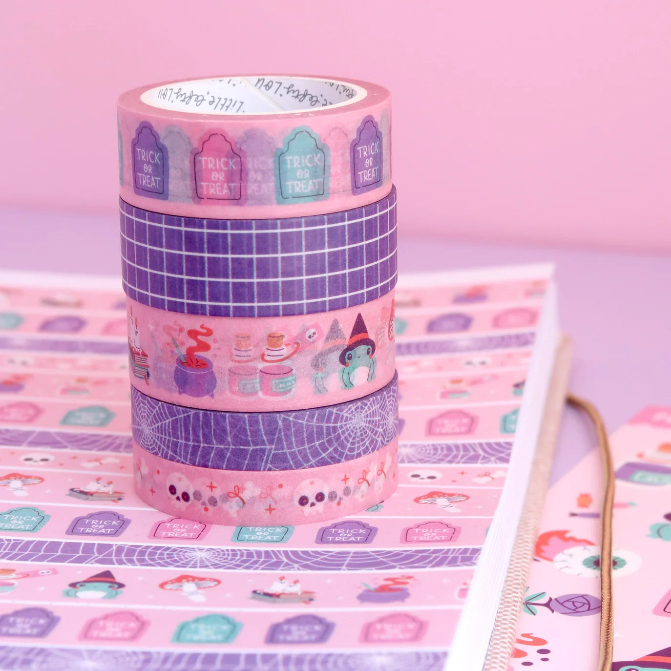 Washi Tape Witchy Frog Pastel