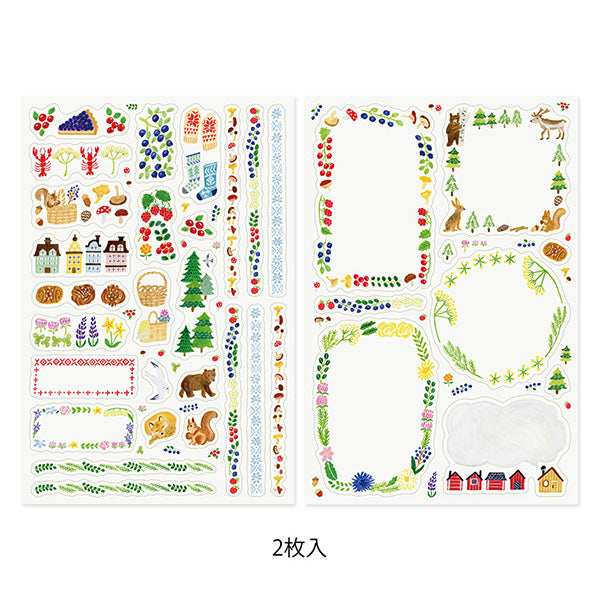 Stickers Yuru Log Forest Scandinavia (2pc)