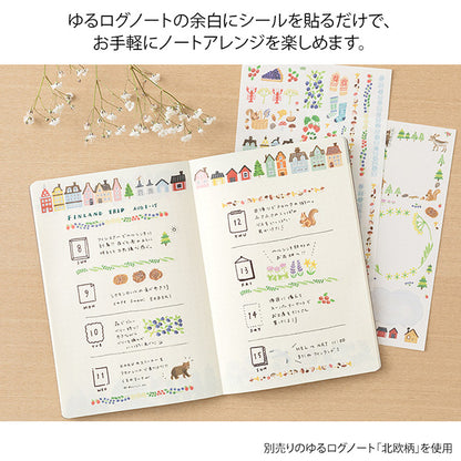 Stickers Yuru Log Forest Scandinavia (2pc)