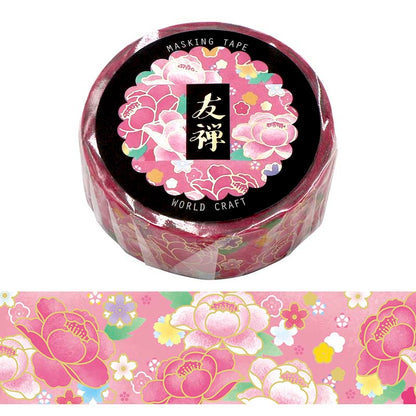 Washi Tape Yuzen Peony