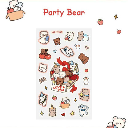 Stickers A Bunch Of Cuties Party Bears