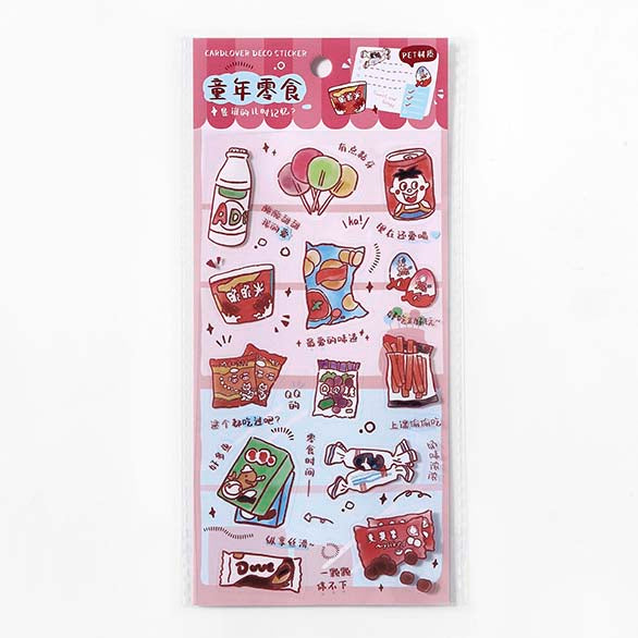 Stickers A Good Life Plan Childhood Snacks