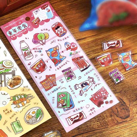 Stickers A Good Life Plan Childhood Snacks