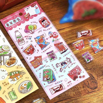 Stickers A Good Life Plan Childhood Snacks