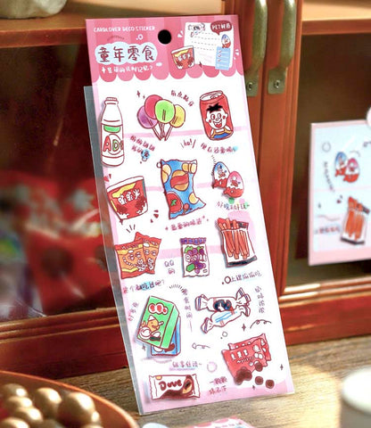 Stickers A Good Life Plan Childhood Snacks
