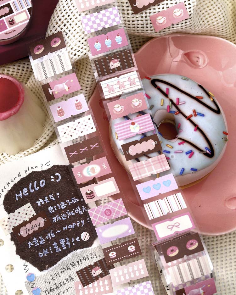 Stickers en Rollo Afternoon Tea Cherry Cream Puff