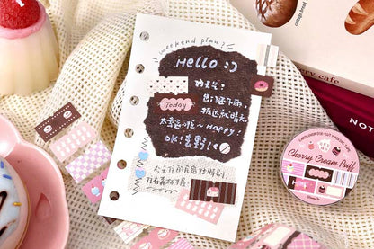 Stickers en Rollo Afternoon Tea Cherry Cream Puff