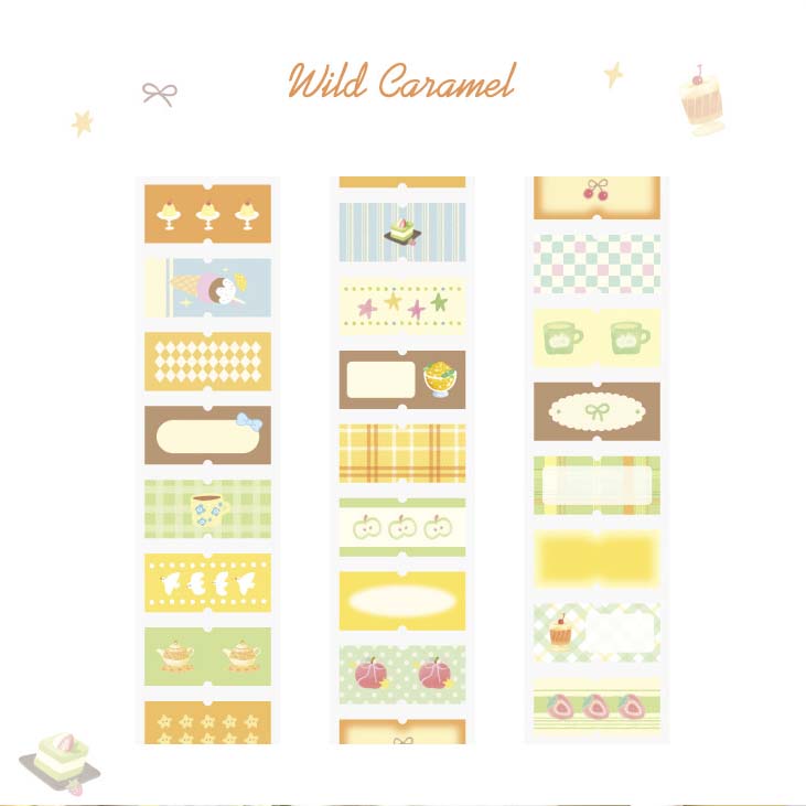 Stickers en Rollo Afternoon Tea Wild Caramel