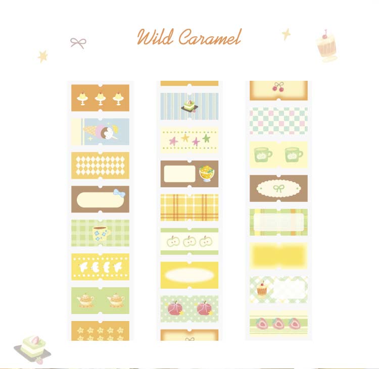 Stickers en Rollo Afternoon Tea Wild Caramel