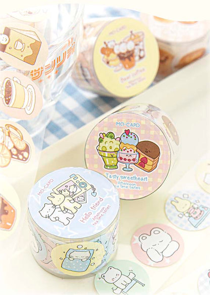 Stickers en Rollo Afternoon Tea Time Tasty Sweetheart