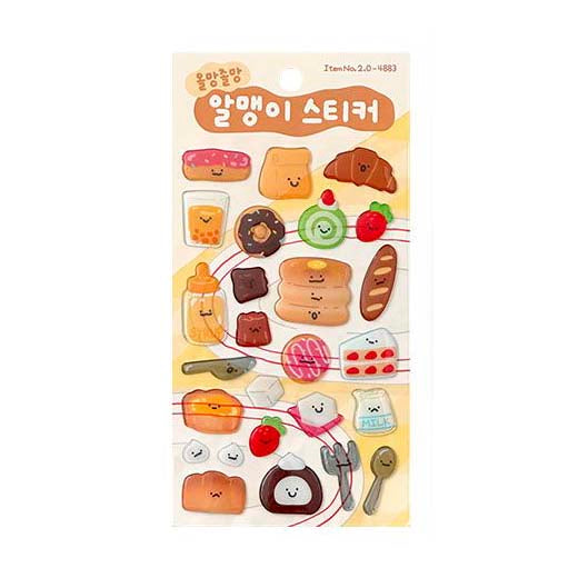 Stickers Almeng 3D Breakfast