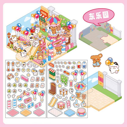 Stickers Escenario 3D Amusement Park East Park