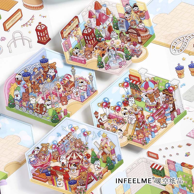 Stickers Escenario 3D Amusement Park East Park