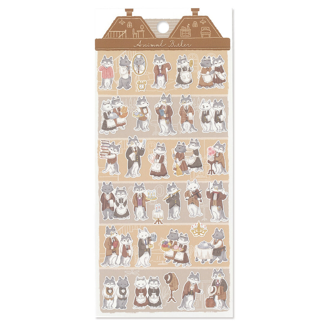 Stickers Animal Butler Wolf