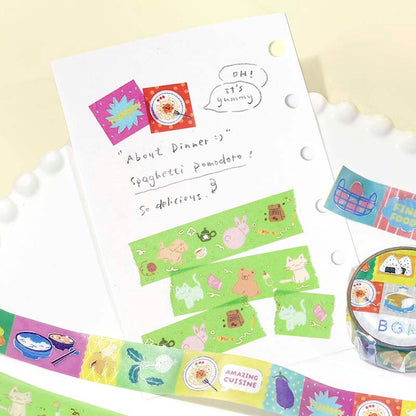 Washi Tape Foil Animal Carnival