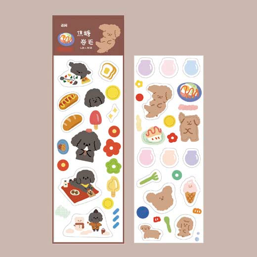 Stickers Animal Lover Caramel Puppy