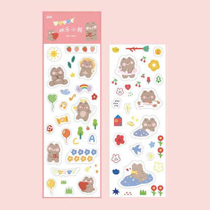 Stickers Animal Lover Happy Bear