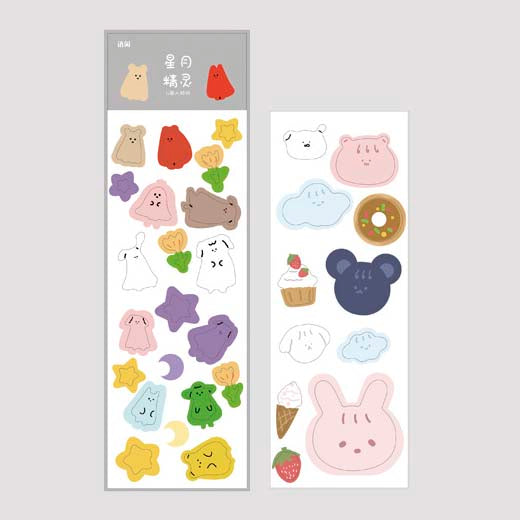 Stickers Animal Lover Moon Stars