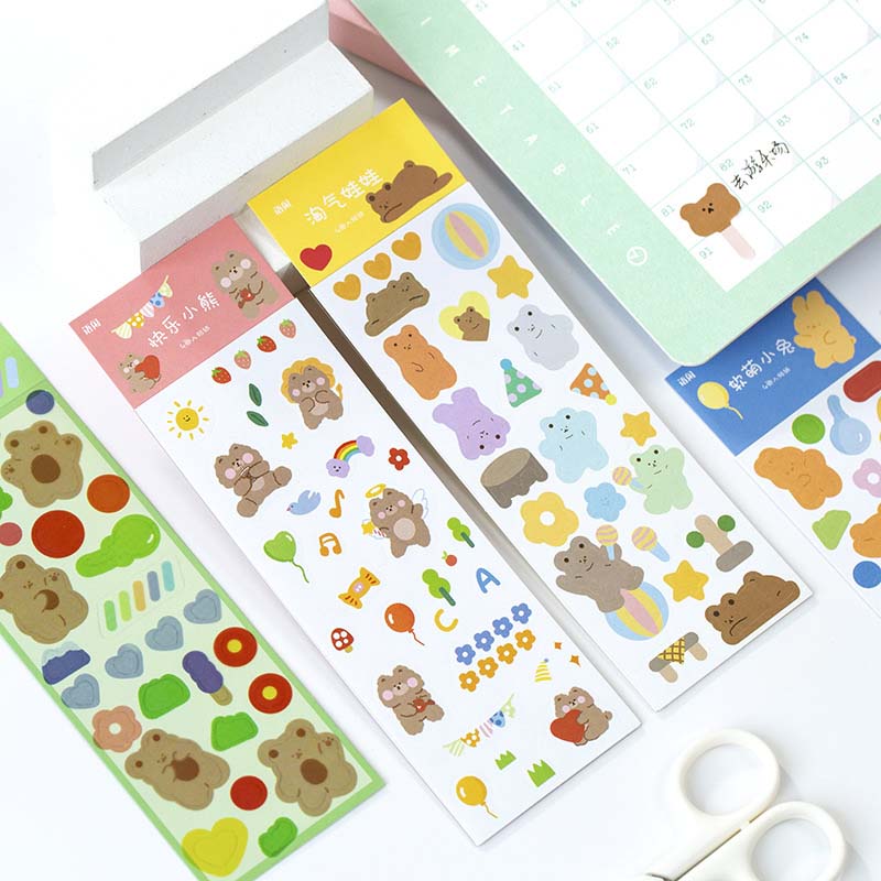 Stickers Animal Lover Happy Bear