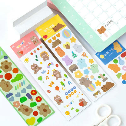 Stickers Animal Lover Happy Bear