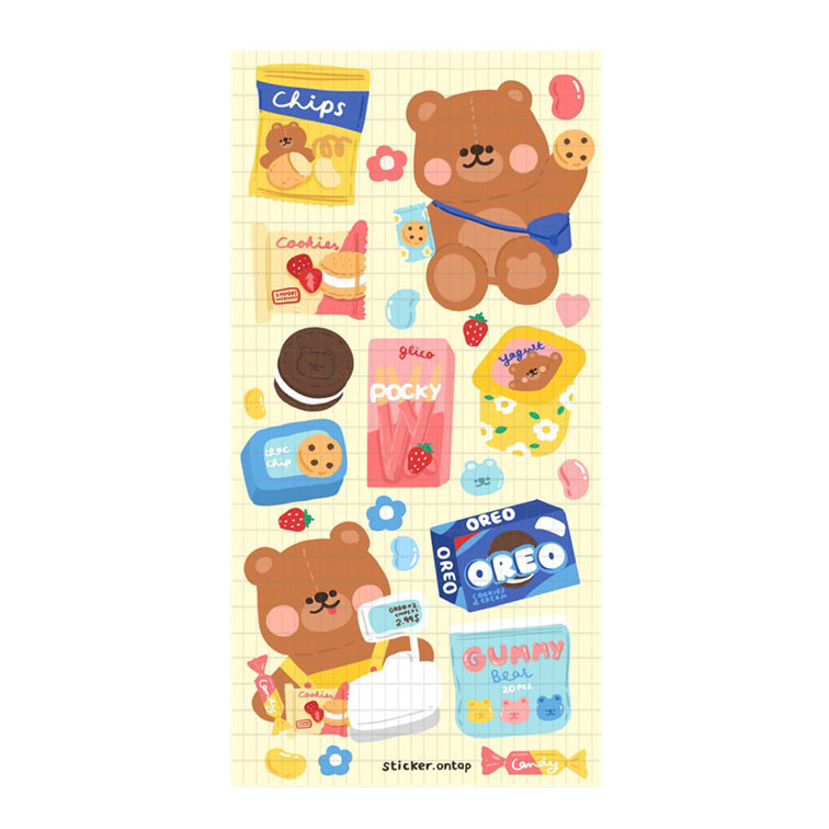 Stickers Bear Snack