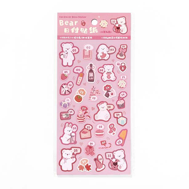Stickers Bears Polka Pink