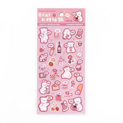 Stickers Bears Polka Pink