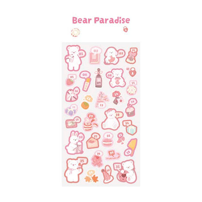 Stickers Bears Polka Pink