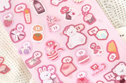 Stickers Bears Polka Pink