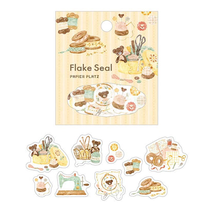 Stickers Flake Nakauchi Waka Bears Sewing