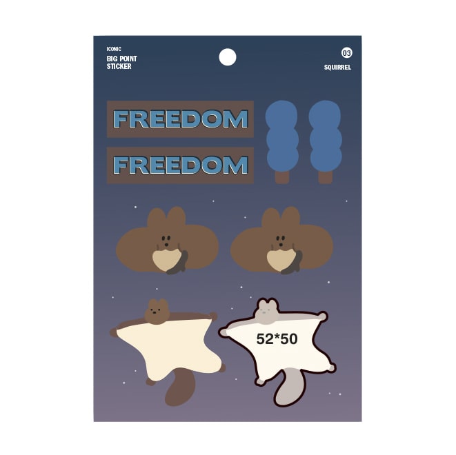 Stickers Big Point Freedom