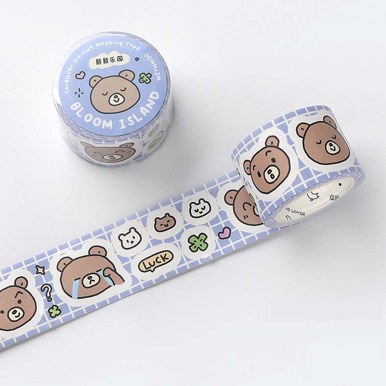 Stickers en Rollo Bloom Island Bear Garden