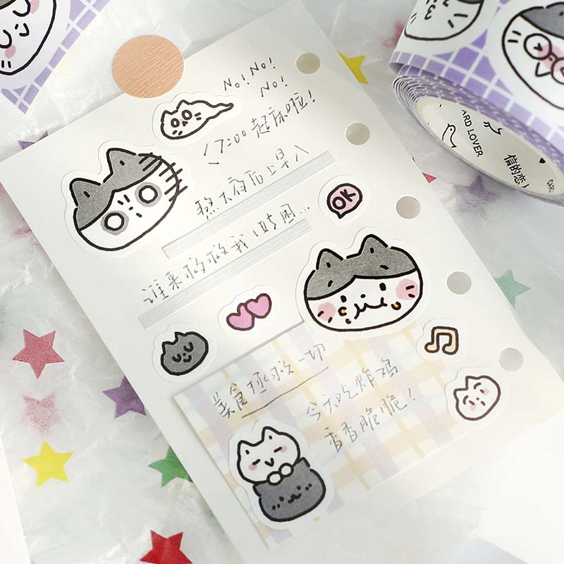 Stickers en Rollo Bloom Island Kitty Meow
