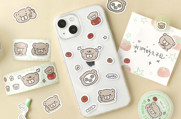 Stickers en Rollo Bloom Island Otter