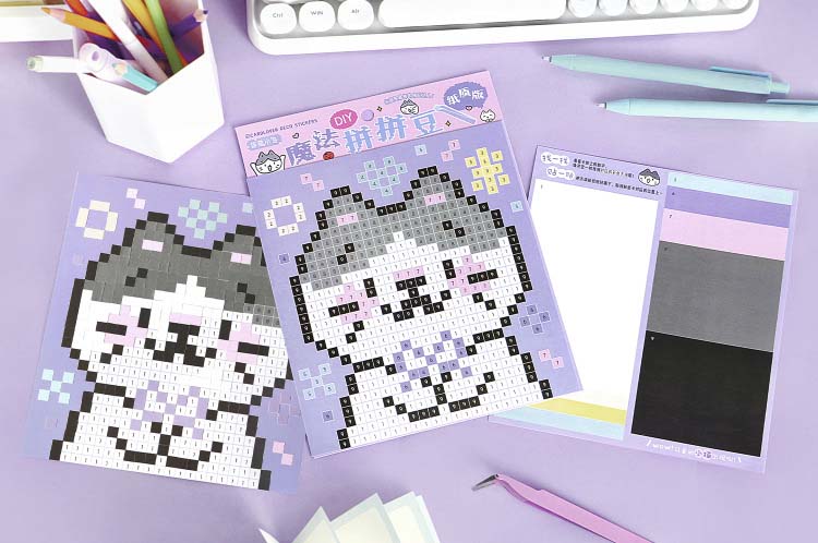 Stickers Puzzple de Números Bloom Island Cat