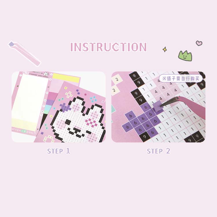 Stickers Puzzple de Números Bloom Island Cat